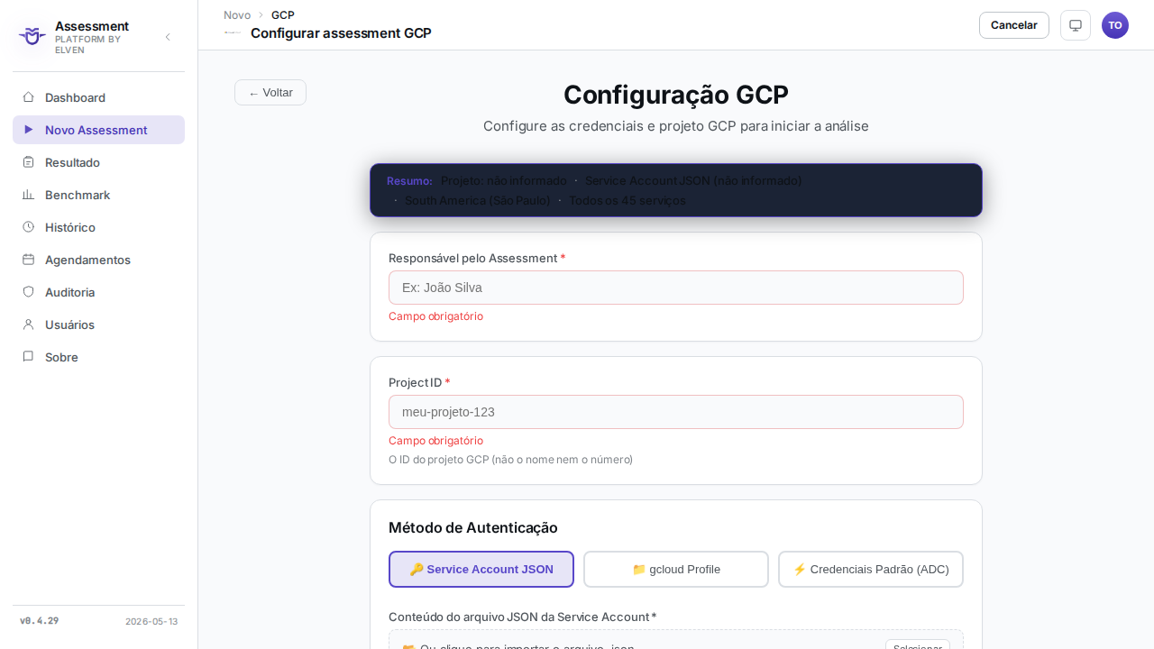 Configuração GCP