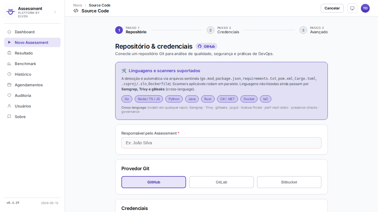 Configuração Código-Fonte