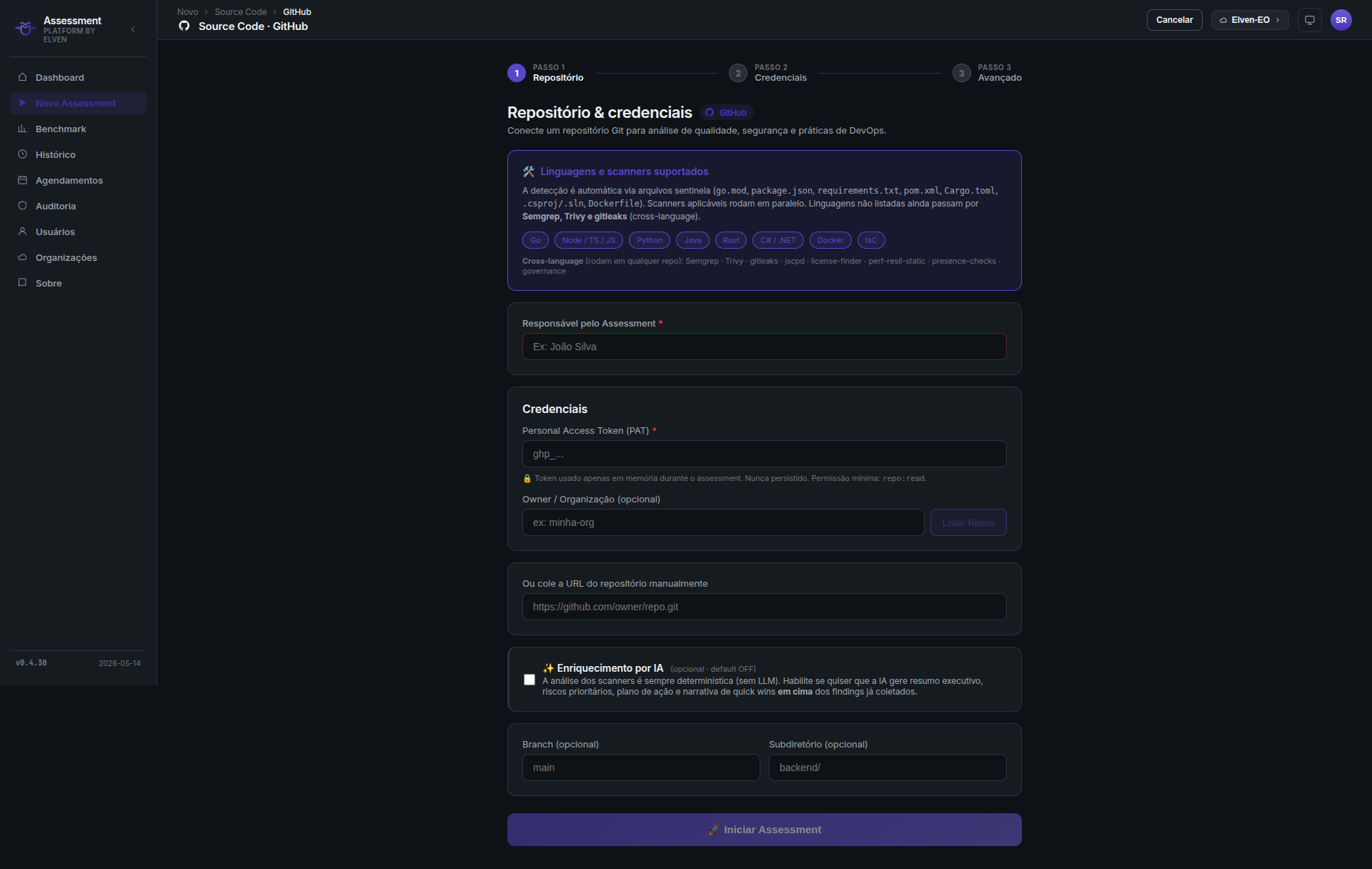 Configuração GitHub