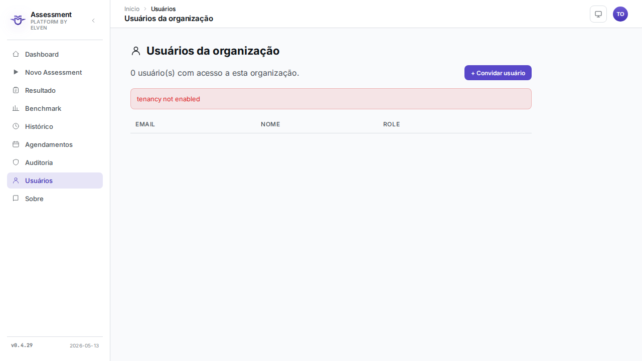 Gerenciamento de usuários